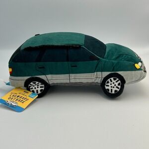 Subaru Outback Bark Dog Toy Chewbaru Outbark Squeaker Plush Krinkle Promo NWT